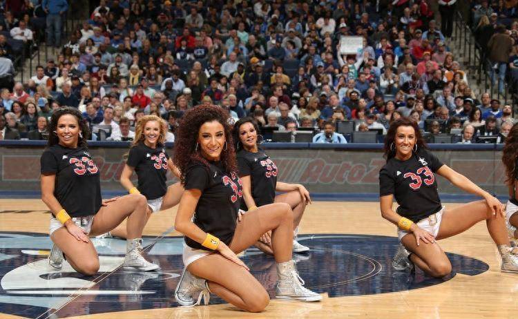 NBA cheerleaders (NBA cheerleaders cannot wear underwear, what if they wear skirts)